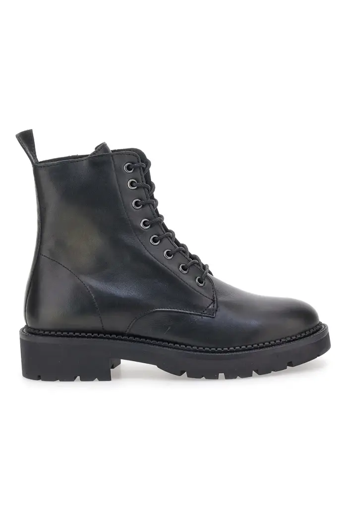 PITTARELLO GLAM Anfibi neri in vera pelle 6435188 [NERO]