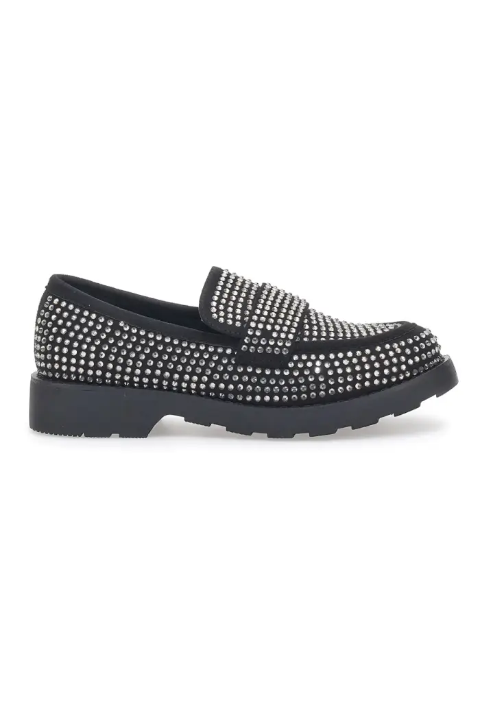 PITTARELLO GLAM Mocassini 1102 Nero Strass [NERO