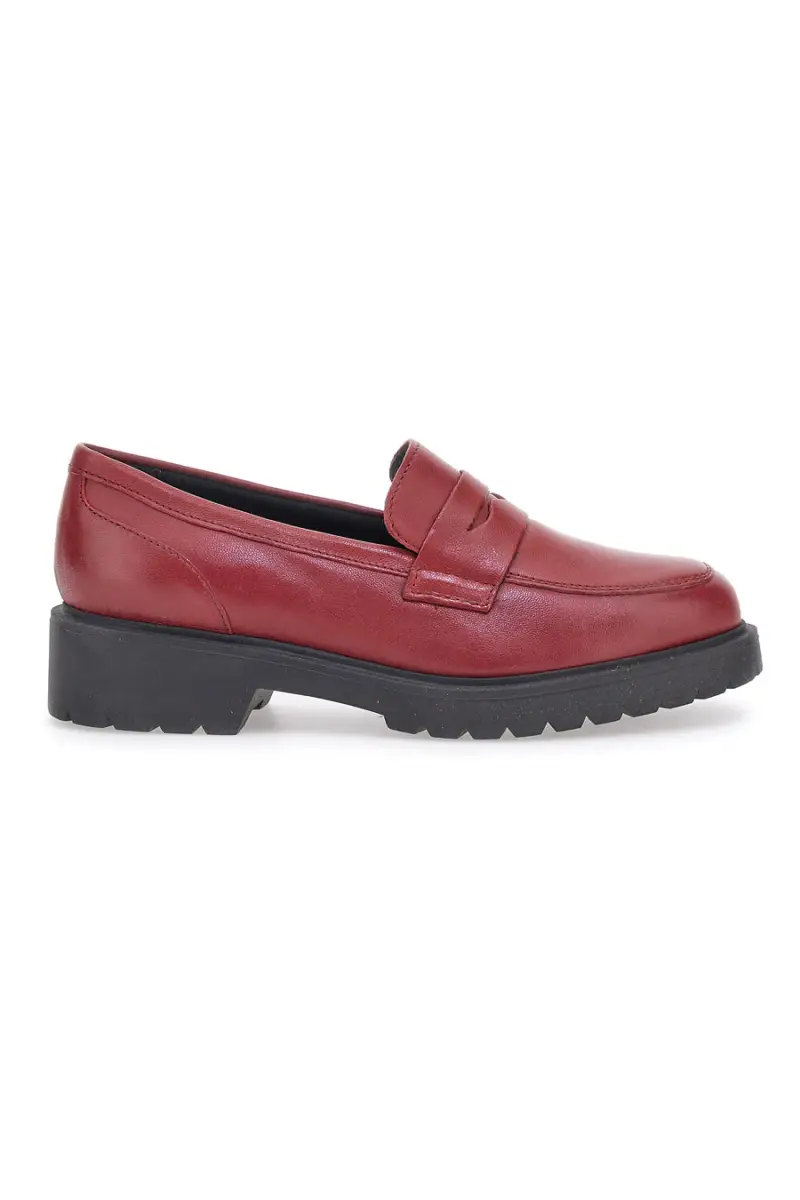 PITTARELLO GLAM Mocassini Rossi in Vera Pelle 842120 [ROSSO]