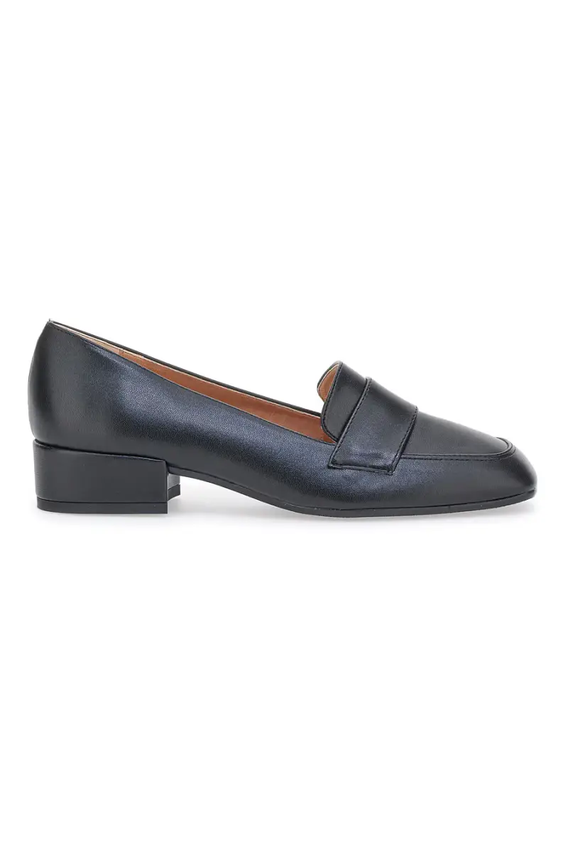 PITTARELLO GLAM Mocassino Nero con Tacco 2010 [NERO]