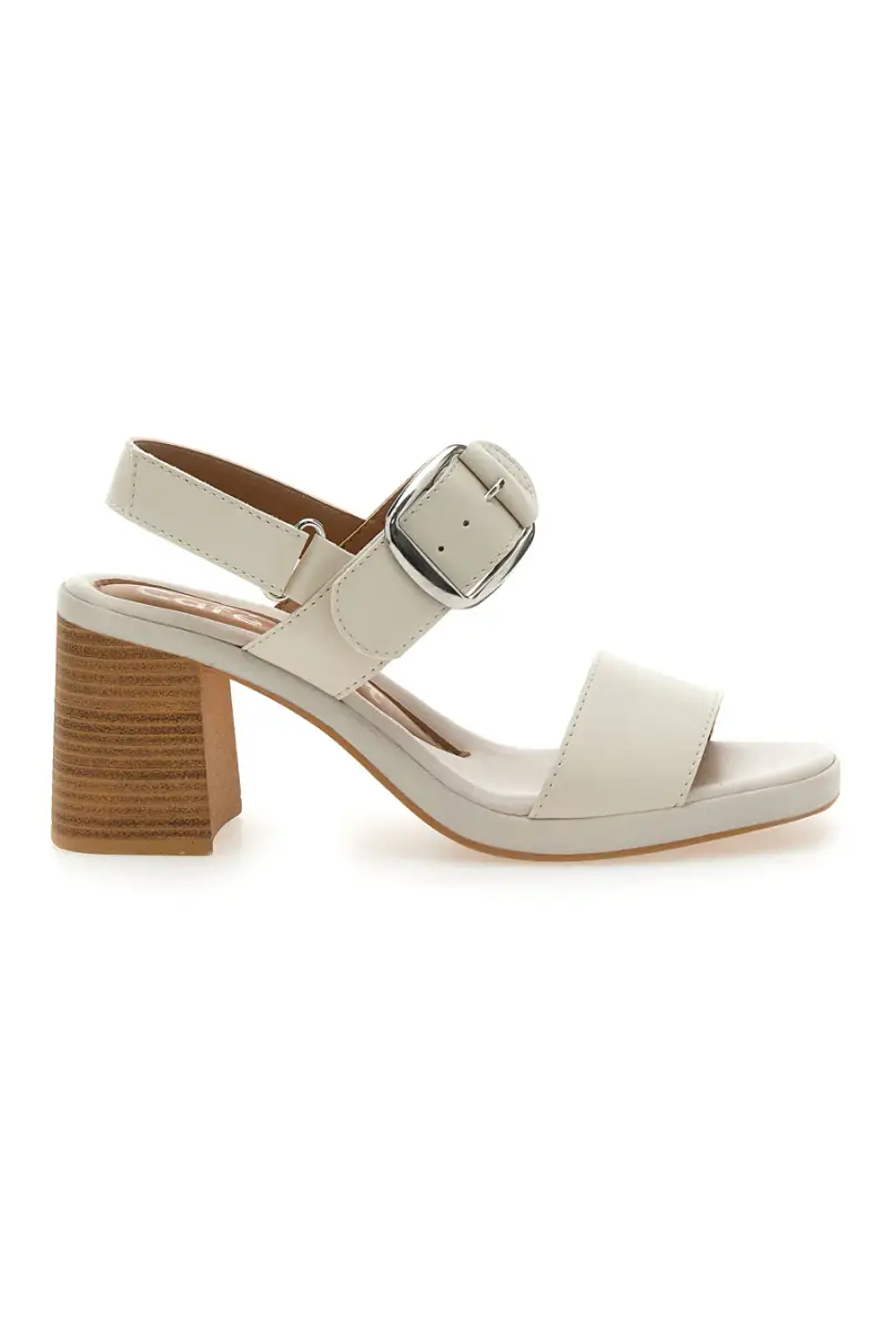 Sandali Burro con Tacco Medio a Blocco PITTARELLO LOOK MK3619214 [BURRO]