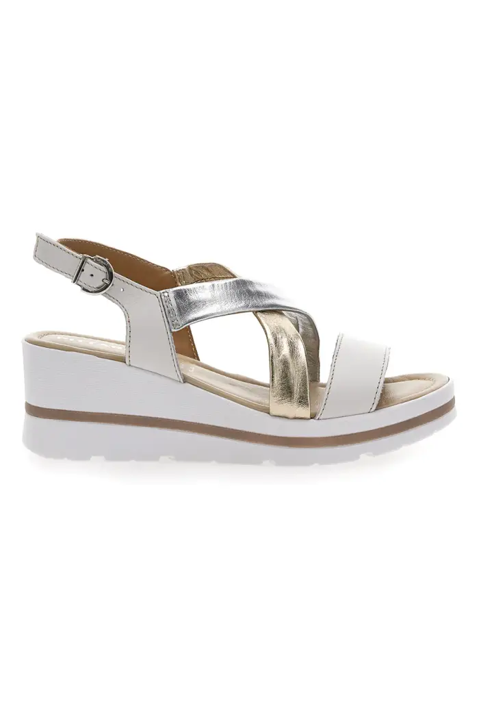 PITTARELLO Sandali Bianchi Vera Pelle 191004 [BIANCO