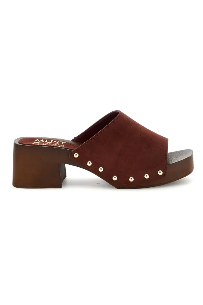 PITTARELLO Sandalo bordeaux con tacco e borchie Must Have 11934 [BORDO ]