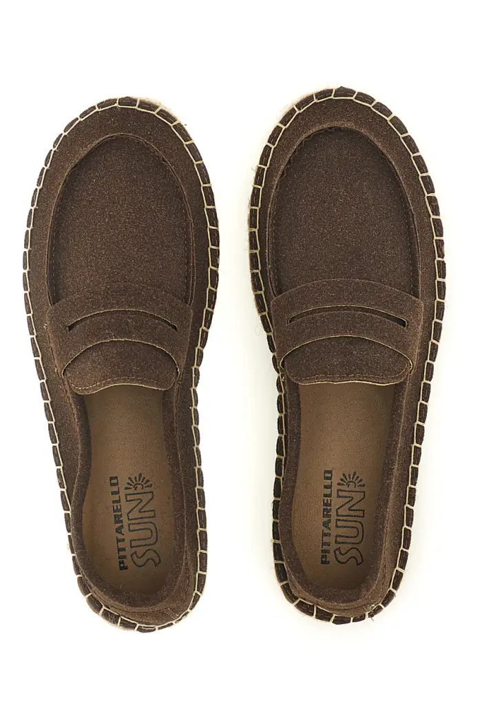 Espadrillas marroni in tessuto Pittarello sun SG24L313 [MARRONE]