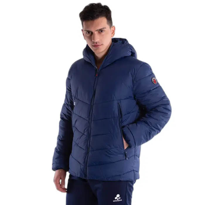 Piu Adrenalina Piumino con cappuccio 4003 Drake Bleu