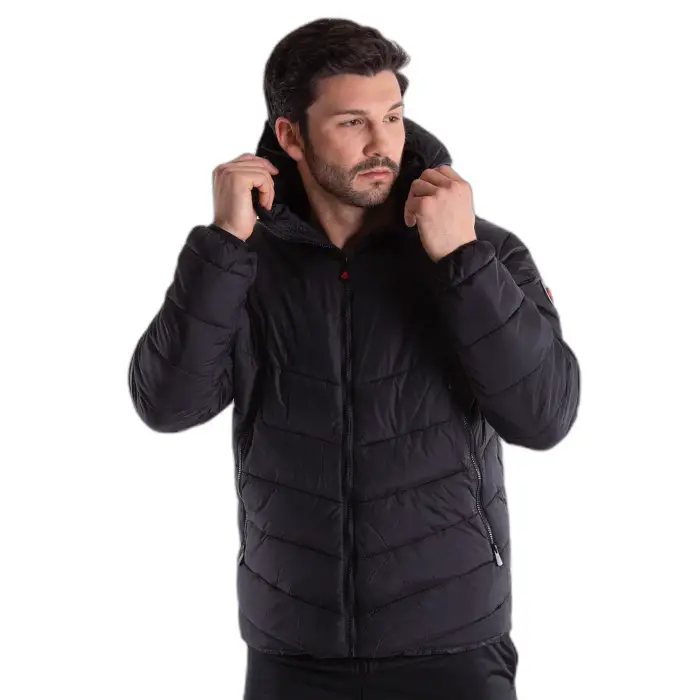 Piu Adrenalina Piumino con cappuccio 4003 Drake Noir