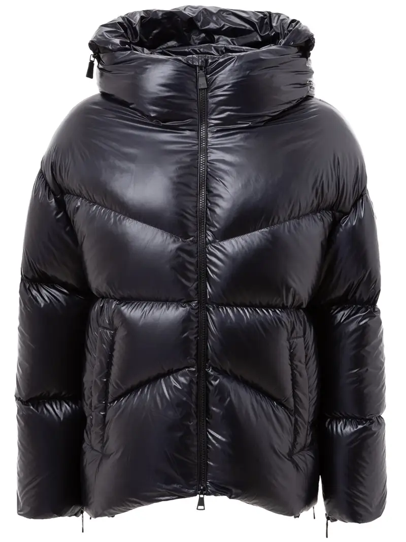 add Piumino con cappuccio e logo a scomparsa