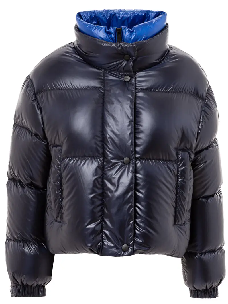 add Piumino Corto con colletto a contrasto