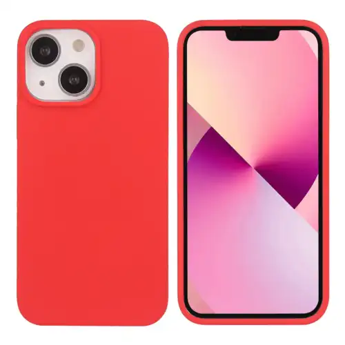 Platyne Custodia rigida in silicone per smartphone Iphone 13 Rouge