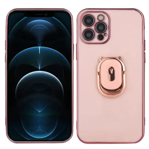 Platyne Guscio in silicone con anello magnetico Rose