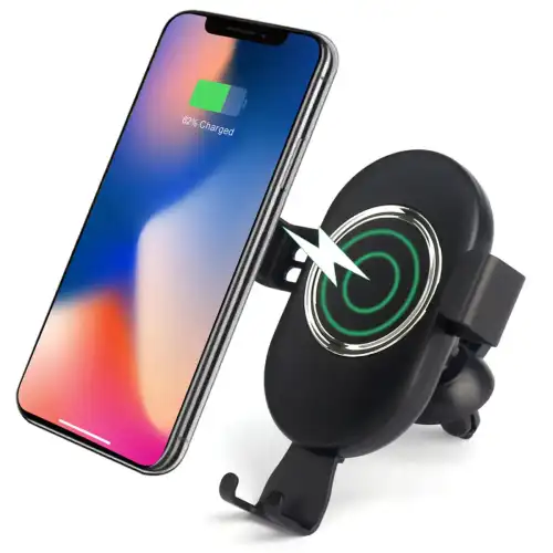 Platyne Support e caricabatterie per auto automatico senza fili Noir