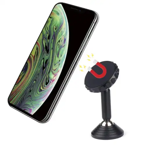 Platyne Support magnetico per smartphone da cruscotto Noir