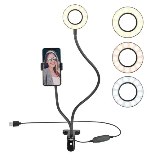 Platyne Support per selfie con lampada Noir