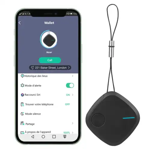 Platyne Telecomando GPS anti-perdita Noir