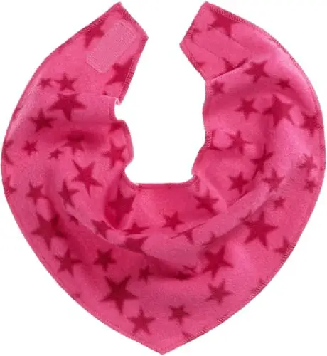 Playshoes Bandana In Pile, Sciarpa invernale Unisex - Bambini e ragazzi, Stelle Rosa