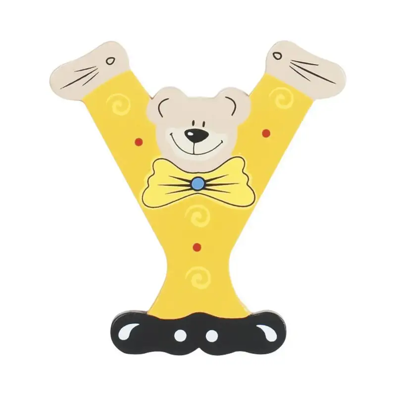 Playshoes Lettera y di legno per bambini