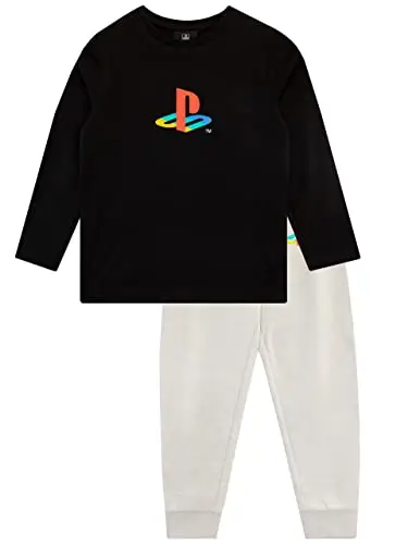 Playstation Set Top e Joggers per Ragazzi Nero 7