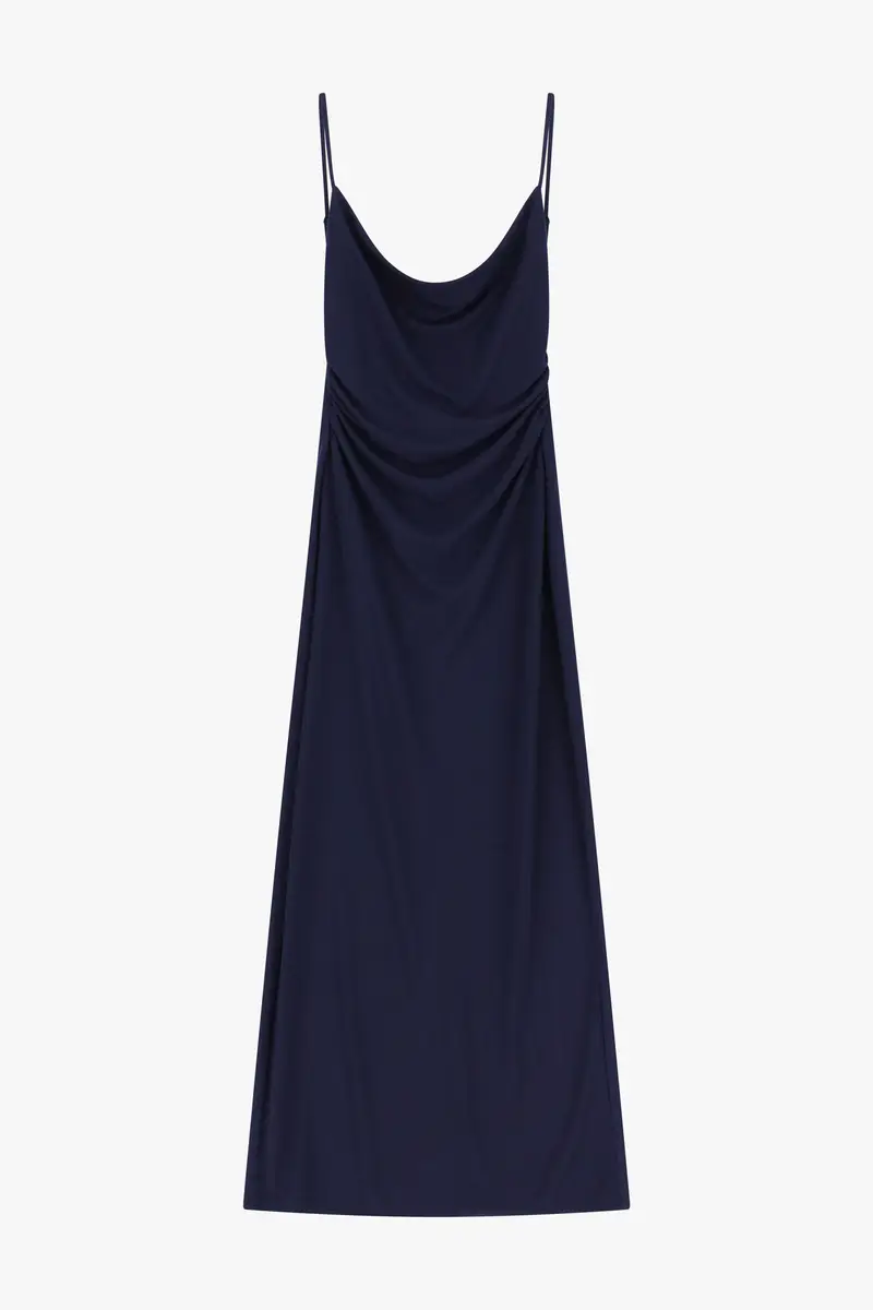 Please Abito con spalline e scollo schiena Blu