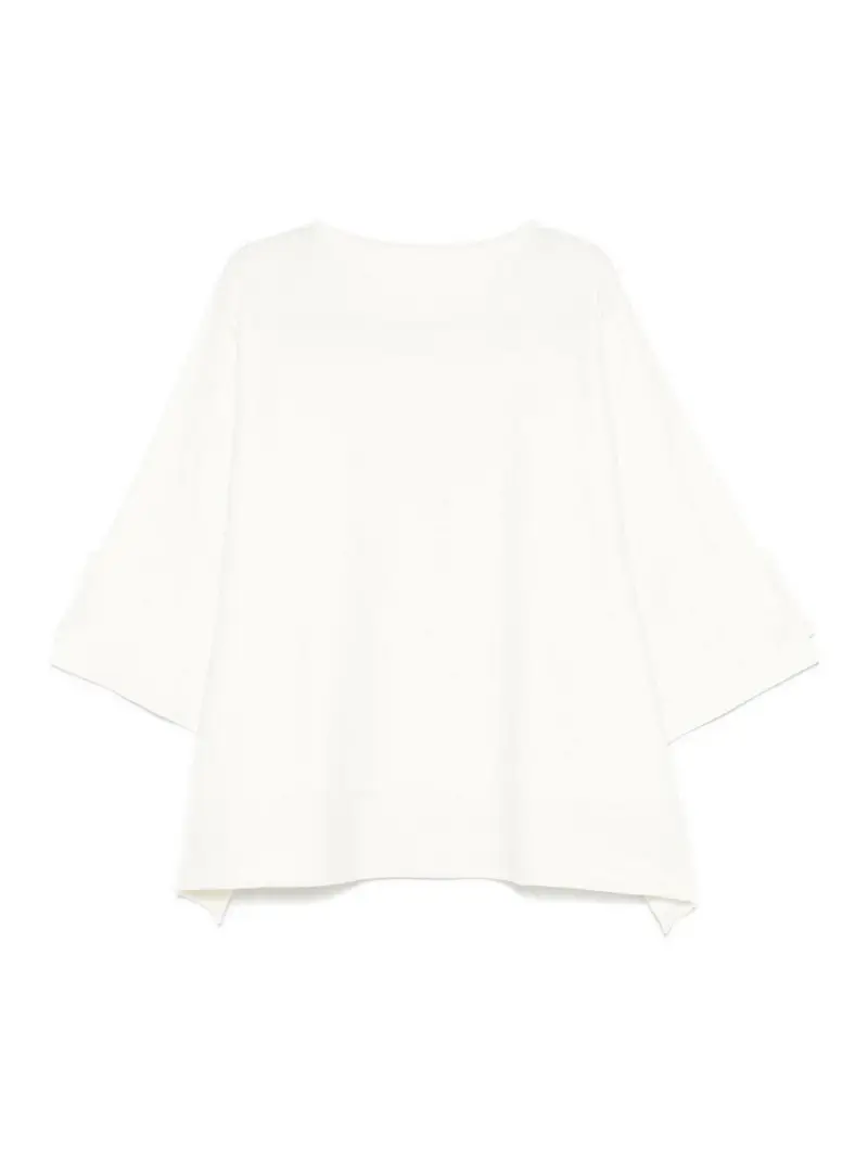 Pleats Please Issey Miyake Abito A P a coste quadrate Bianco