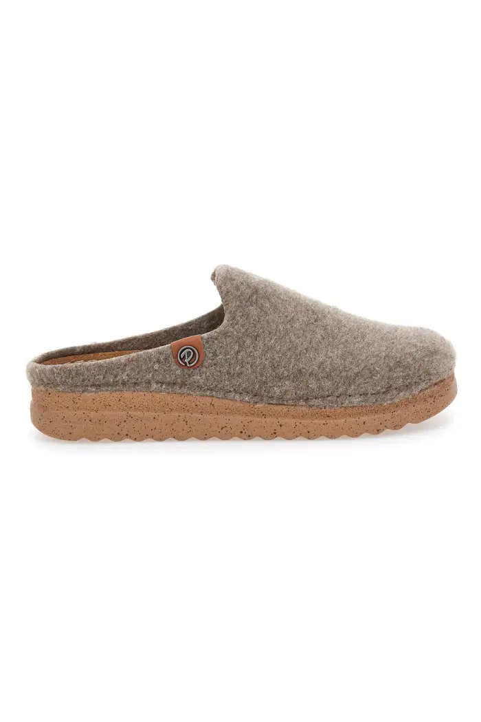 Ciabatte beige in feltro con suola ergonomica Plocadi 11902LO [FANGO]