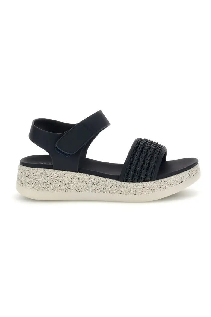 Sandali blu con fascia intrecciata suola comfort Plocadi Bza9052612 [NAVY]