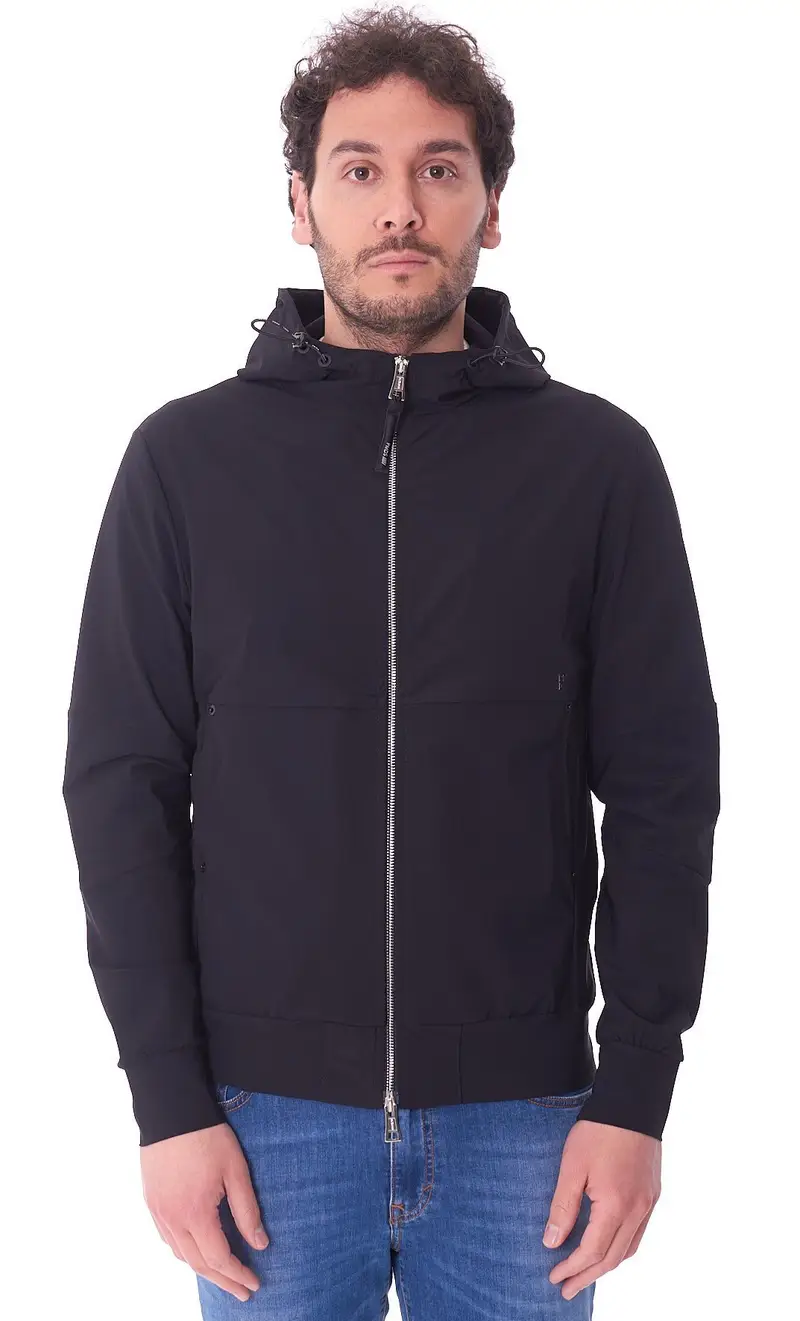 PMDS Felpa con cappuccio hyperstretch, colore nero