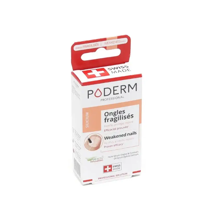 Poderm Olio Siero Silicio Unghie Fragili 8 ml
