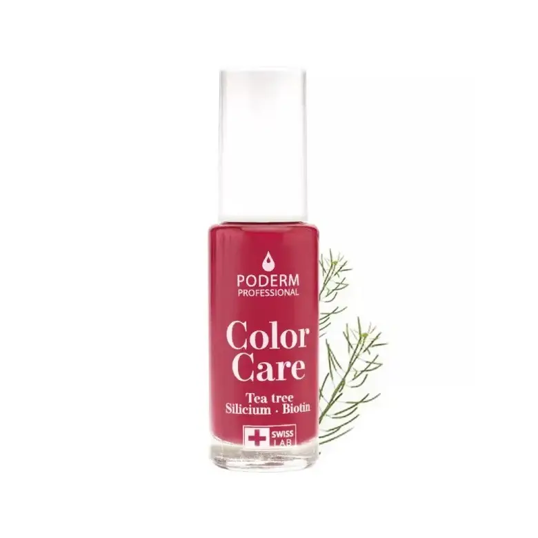 Poderm Smalto Color Care Rosa Rosso 8 ml