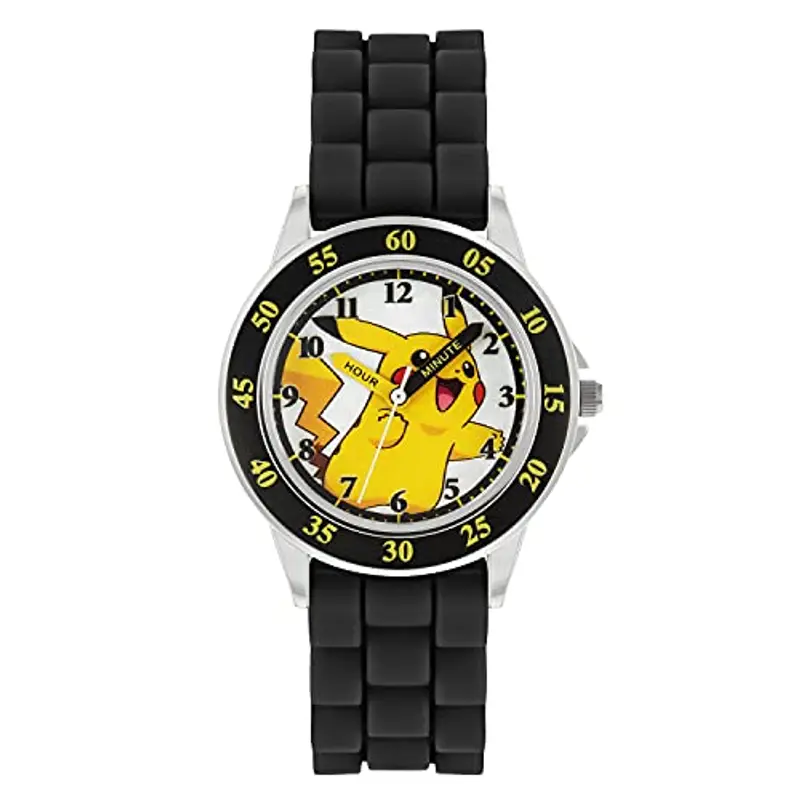 Pokemon Pokémon Orologio Analogico al Quarzo Unisex Bambini con Cinturino in Silicone POK9048