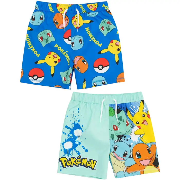 Costume / Bermuda da spiaggia Pokemon NS6957 Multicolore