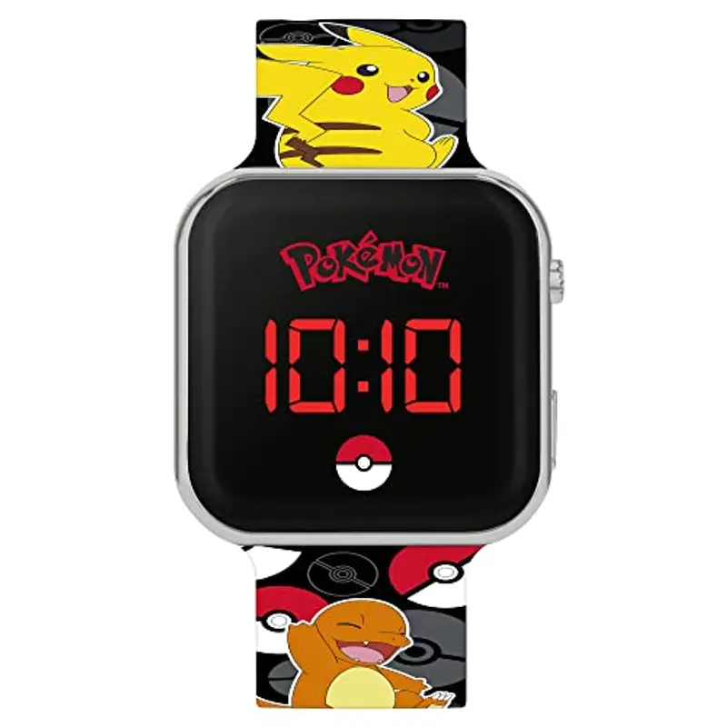 Pokemon Orologio Digitale Ragazzi Silicone LED POK4322