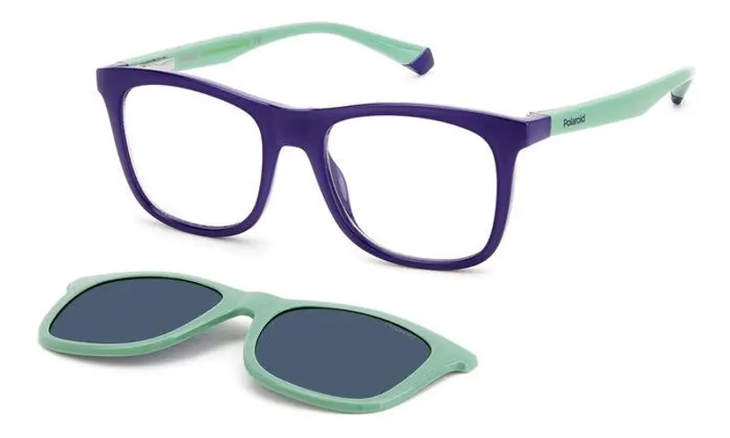 Polaroid Bambino PLD 8055/CS RNB/C3 Montature da vista Plastica Blu Blu Squadrata Polarizzata