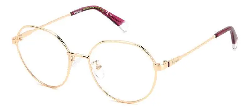 Polaroid Donna PLD D490/G DDB Montature da vista Metallo Oro/rame Geometrica