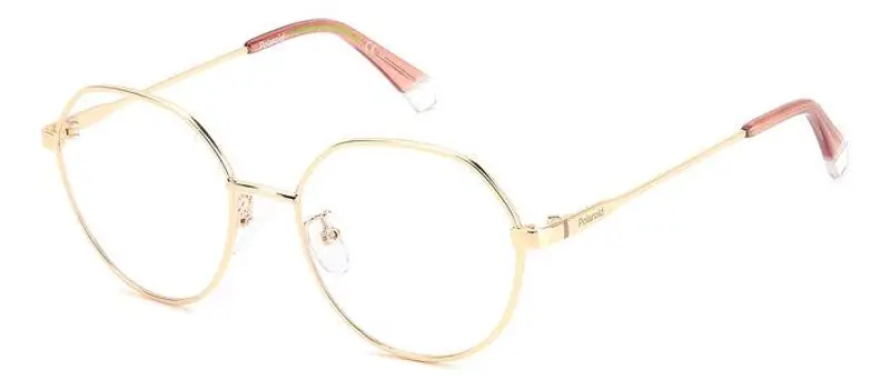 Polaroid Donna PLD D490/G J5G Montature da vista Metallo Oro Geometrica