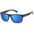 Polaroid Occhiali da sole PLD 2121/S Occhiali da sole, Nero/Blu, 58 mm