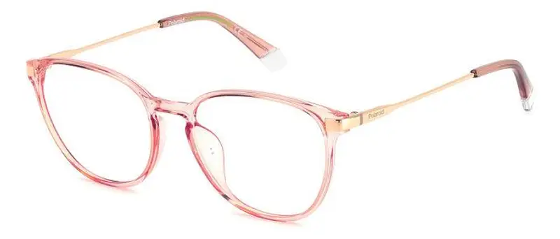 Polaroid Unisex PLD D489/G 35J Montature da vista Plastica Oro Rotonda