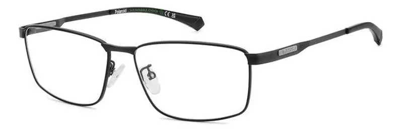 Polaroid Uomo PLD D534/G 003 Montature da vista Metallo Nero Squadrata