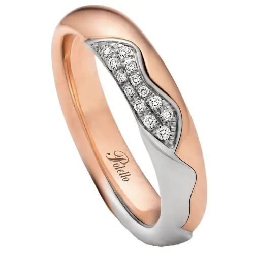 Polello Fede Nuziale Collezione Petalo d Amore 3400DRPT