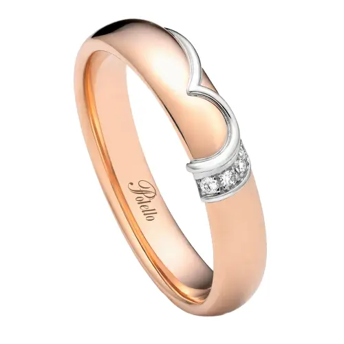 Polello Fede Nuziale Collezione Petalo d Amore 3401DRPT