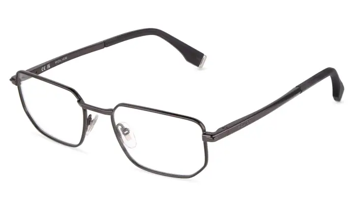 Police Uomo VPLU58 ELITE 3 672 Montature da vista Metallo Oro Geometrica