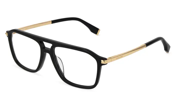 Police Uomo VPLU59 ELITE 4 700 Montature da vista Acetato Nero Geometrica