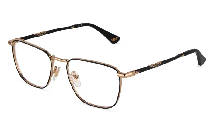 Police Uomo VPLU62 ORIGINS CLASSIC 5 302 Montature da vista Metallo Oro Squadrata