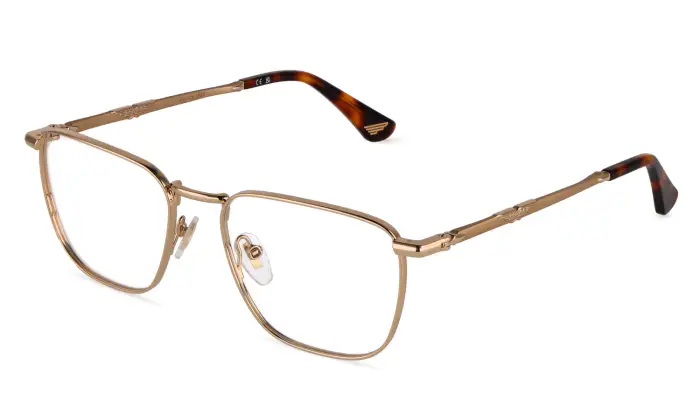 Police Uomo VPLU62 ORIGINS CLASSIC 5 349 Montature da vista Metallo Oro Squadrata