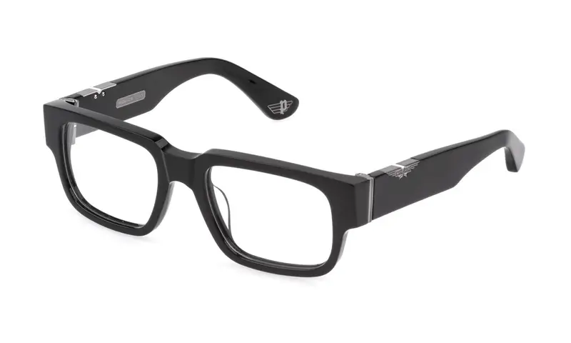 Police Uomo VPLP11 ORIGINS MAXI 2 700 Montature da vista Acetato Nero Squadrata