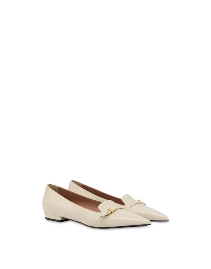 pollini Ballerina Alba in vitello BURRO