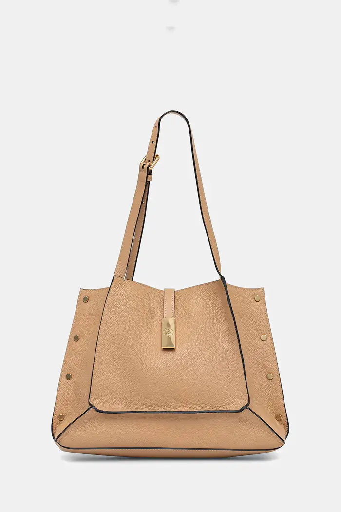 Pollini borsa a mano in pelle Beige