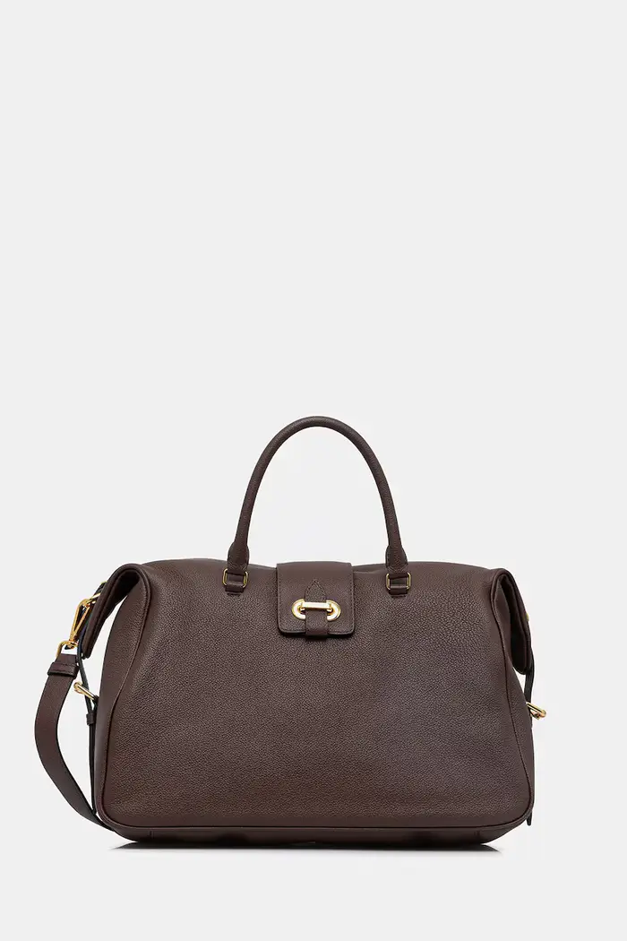 Pollini borsa a mano in pelle Marrone