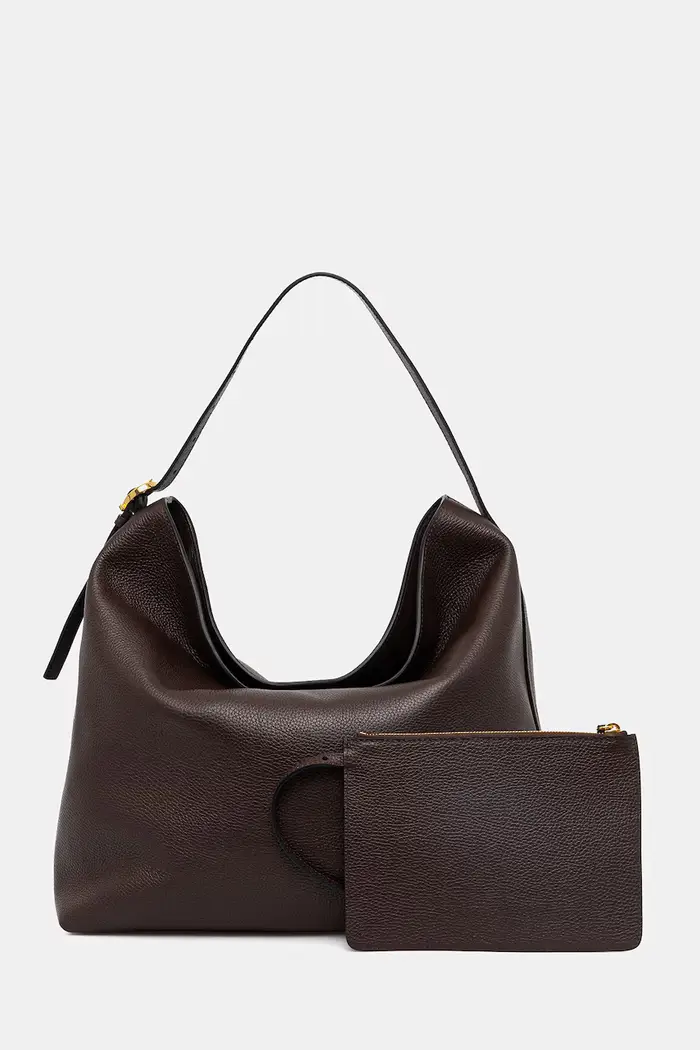 Pollini borsa a mano in pelle Marrone