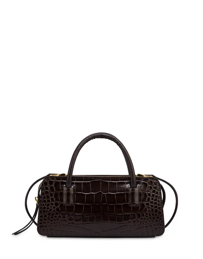 pollini Borsa a mano Lady small in stampa cocco T MORO/T MORO, Marrone