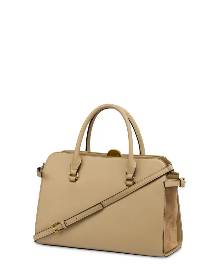 pollini Borsa a mano Moon in plain pu TAUPE/TAUPE, Grigio
